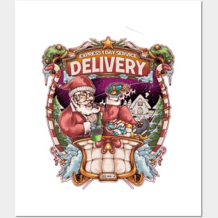 SANTACLAUS DELIVERY SERVICE Posters and Art